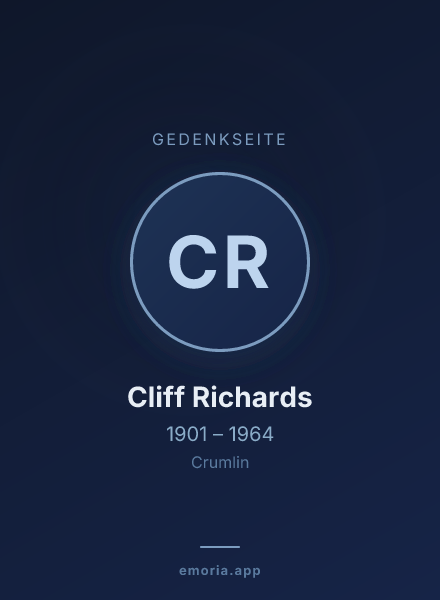 Gedenkportrait von Cliff Richards