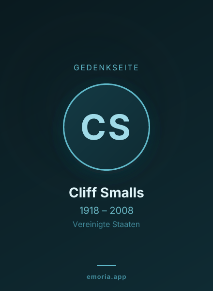 Gedenkportrait von Cliff Smalls