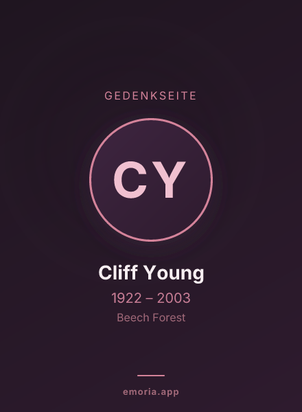 Gedenkportrait von Cliff Young