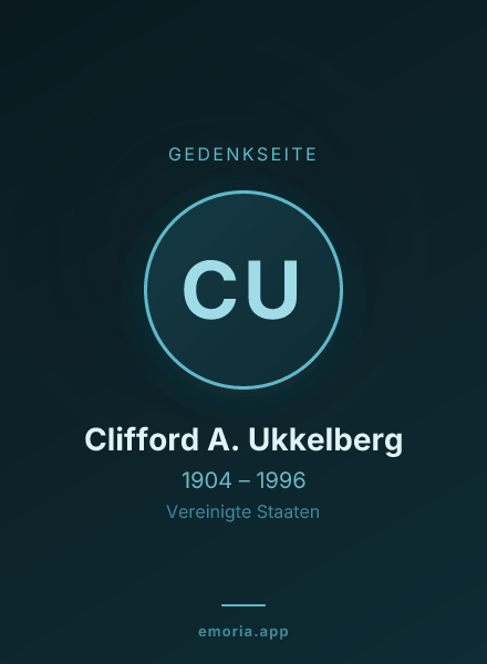 Gedenkportrait von Clifford A. Ukkelberg