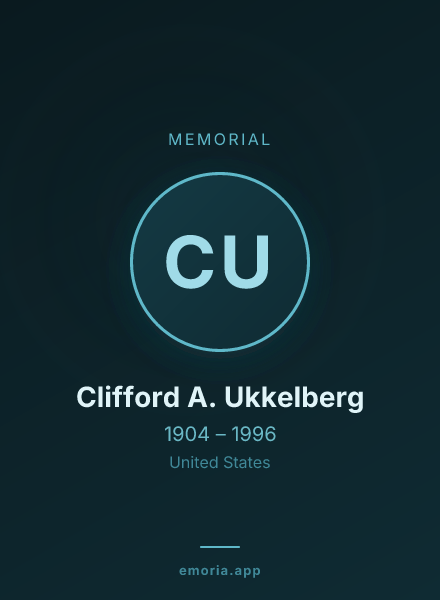 Memorial portrait of Clifford A. Ukkelberg