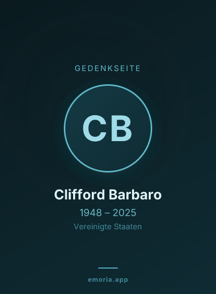 Gedenkportrait von Clifford Barbaro