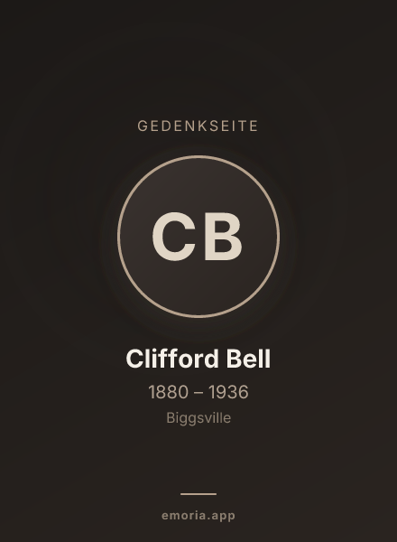 Gedenkportrait von Clifford Bell