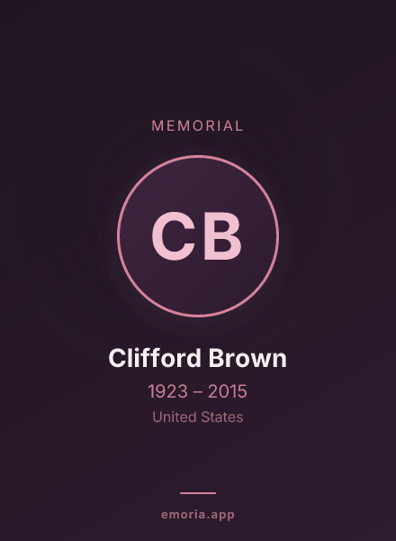 Memorial portrait of Clifford Brown