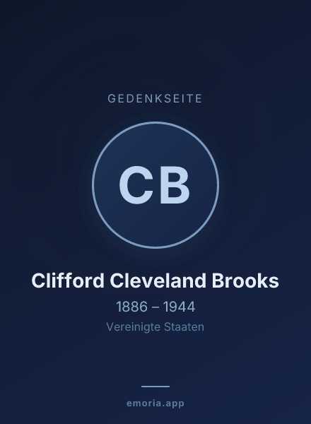 Gedenkportrait von Clifford Cleveland Brooks