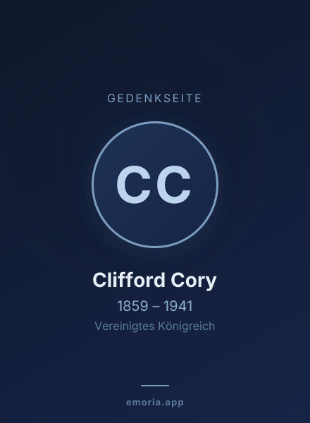 Gedenkportrait von Clifford Cory