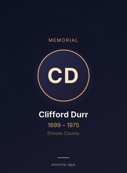 Memorial portrait of Clifford Durr