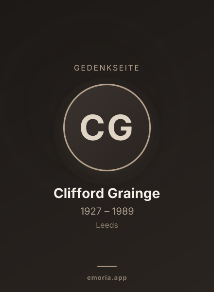 Gedenkportrait von Clifford Grainge