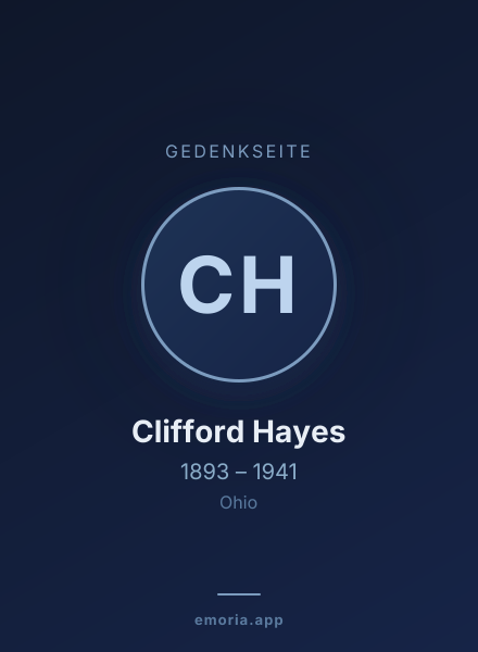 Gedenkportrait von Clifford Hayes