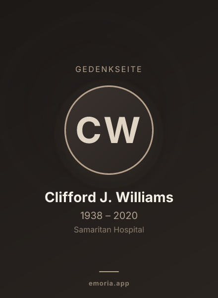 Gedenkportrait von Clifford J. Williams