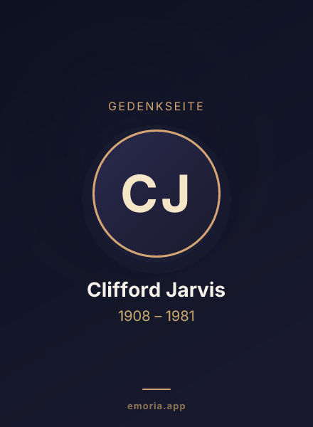 Gedenkportrait von Clifford Jarvis