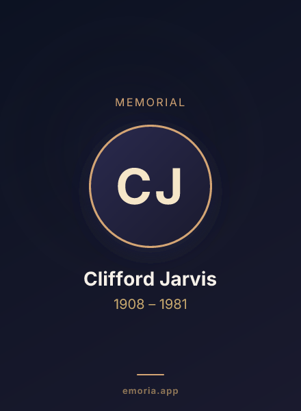 Memorial portrait of Clifford Jarvis