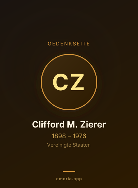 Gedenkportrait von Clifford M. Zierer