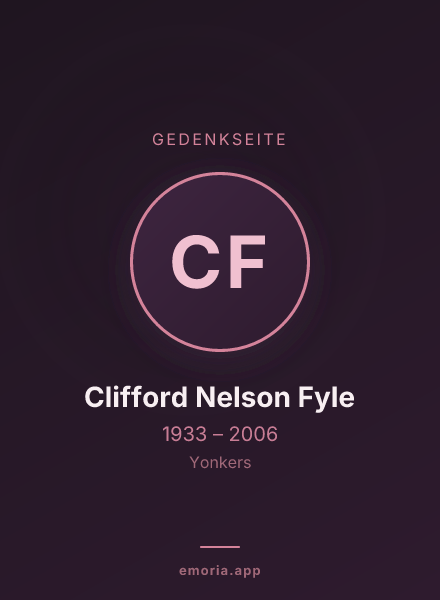 Gedenkportrait von Clifford Nelson Fyle