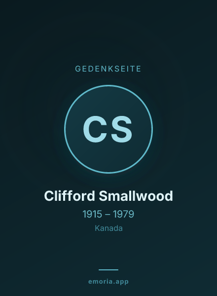 Gedenkportrait von Clifford Smallwood
