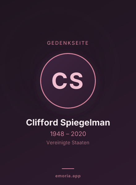 Gedenkportrait von Clifford Spiegelman