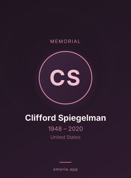 Memorial portrait of Clifford Spiegelman