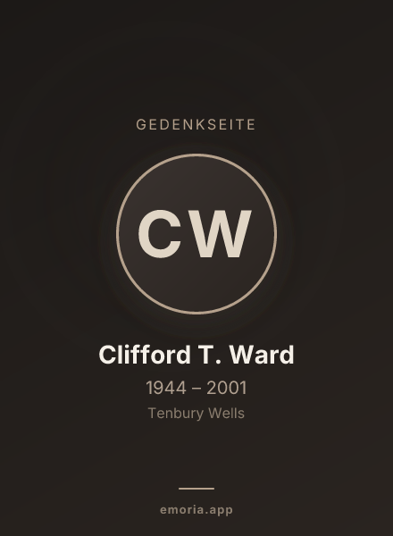 Gedenkportrait von Clifford T. Ward