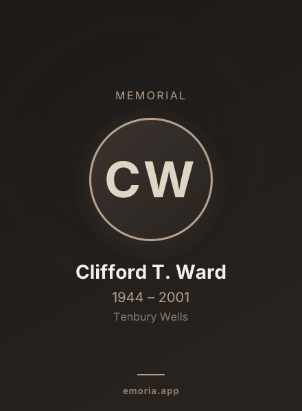 Memorial portrait of Clifford T. Ward