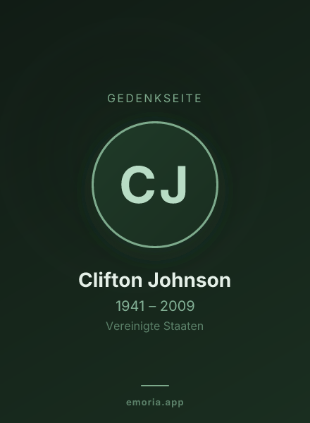 Gedenkportrait von Clifton Johnson