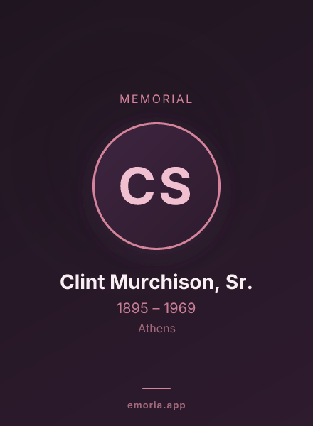 Memorial portrait of Clint Murchison, Sr.