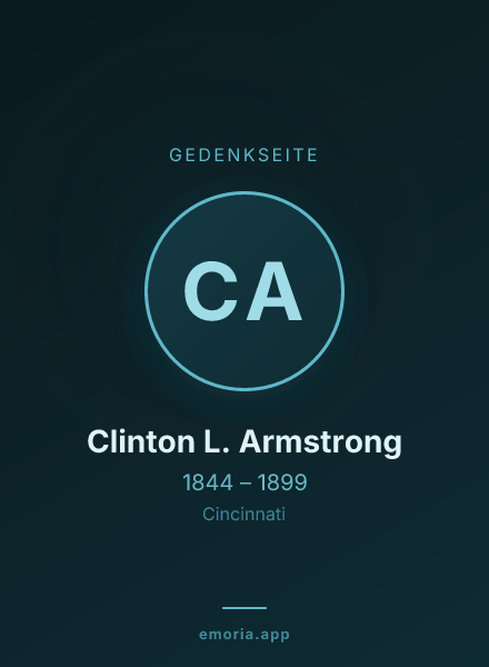 Gedenkportrait von Clinton L. Armstrong