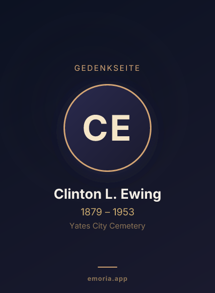 Gedenkportrait von Clinton L. Ewing