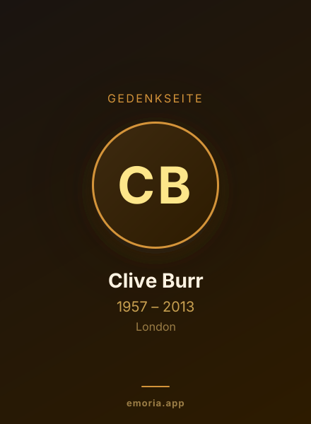 Gedenkportrait von Clive Burr