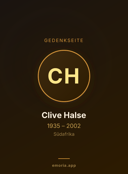 Gedenkportrait von Clive Halse