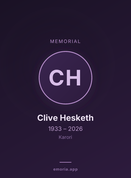 Memorial portrait of Clive Hesketh