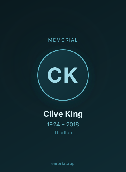 Memorial portrait of Clive King