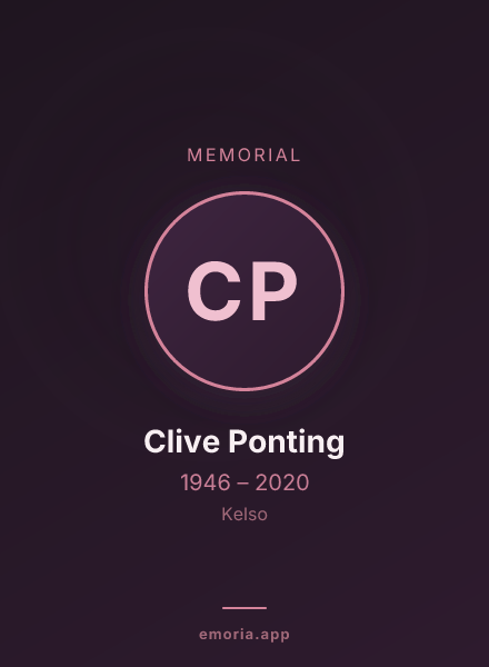 Memorial portrait of Clive Ponting