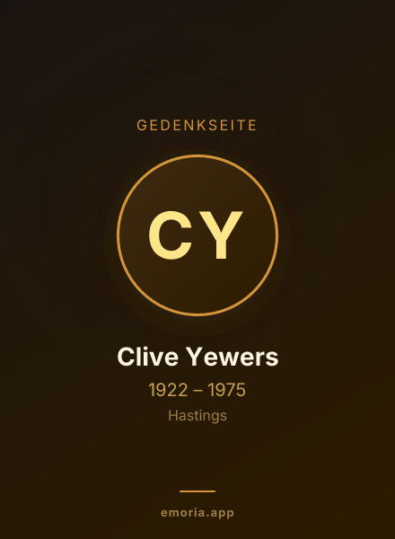 Gedenkportrait von Clive Yewers