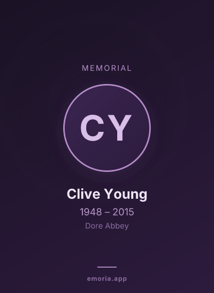 Memorial portrait of Clive Young
