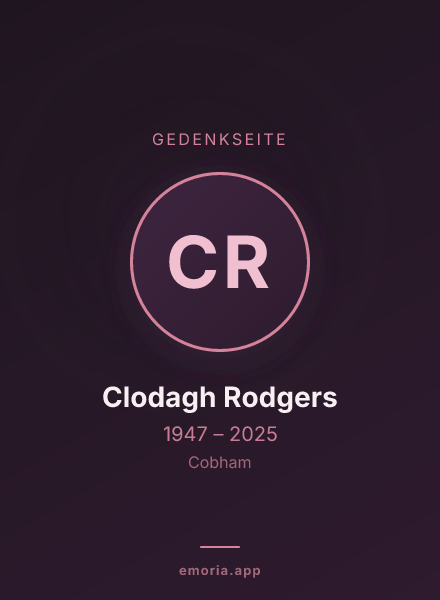 Gedenkportrait von Clodagh Rodgers