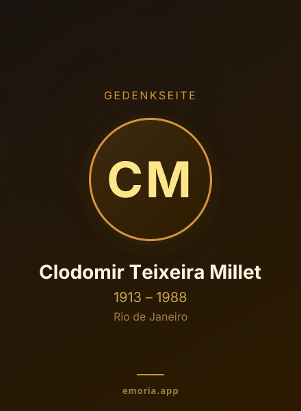 Gedenkportrait von Clodomir Teixeira Millet