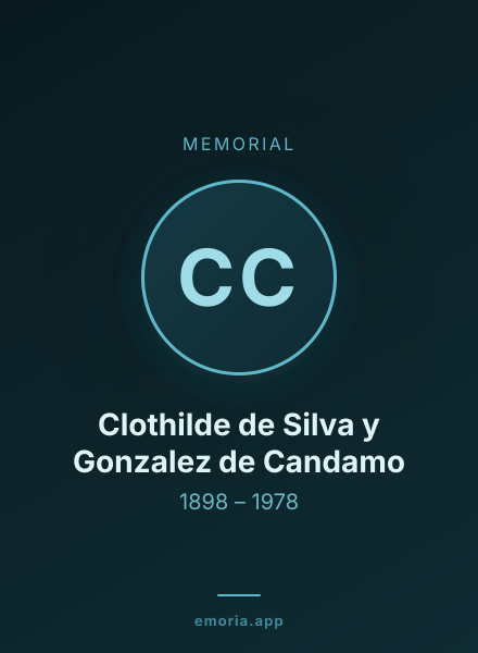 Memorial portrait of Clothilde de Silva y Gonzalez de Candamo