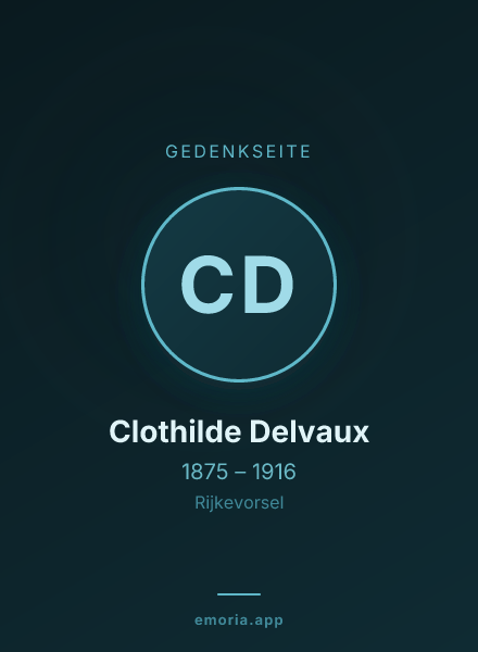 Gedenkportrait von Clothilde Delvaux