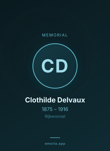Memorial portrait of Clothilde Delvaux