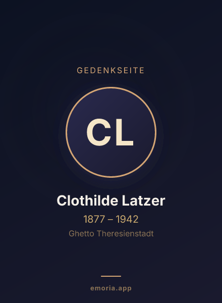 Gedenkportrait von Clothilde Latzer