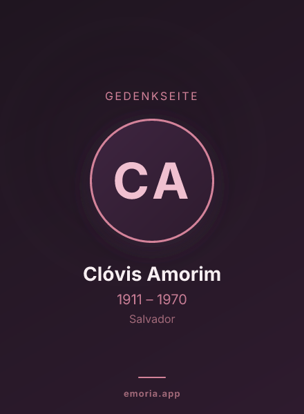 Gedenkportrait von Clóvis Amorim