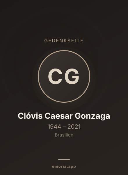 Gedenkportrait von Clóvis Caesar Gonzaga