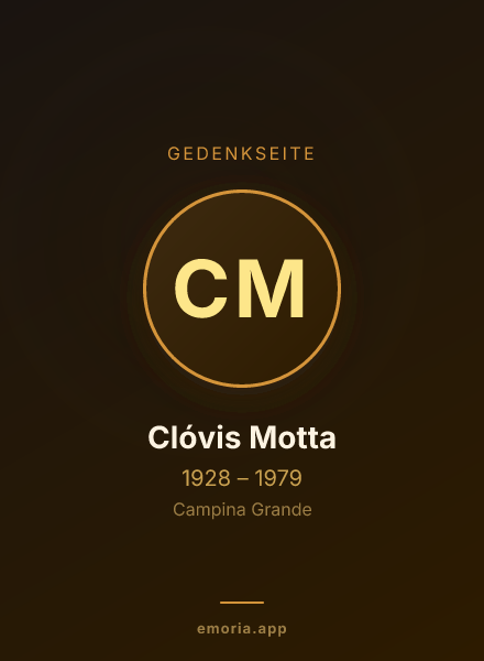 Gedenkportrait von Clóvis Motta