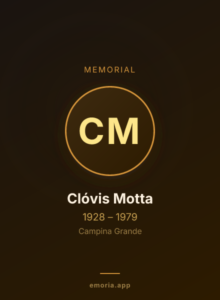 Memorial portrait of Clóvis Motta
