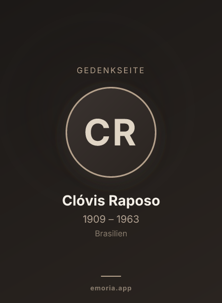 Gedenkportrait von Clóvis Raposo
