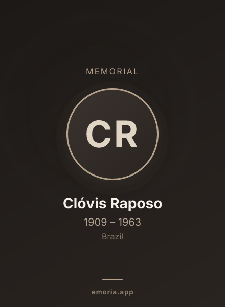 Memorial portrait of Clóvis Raposo