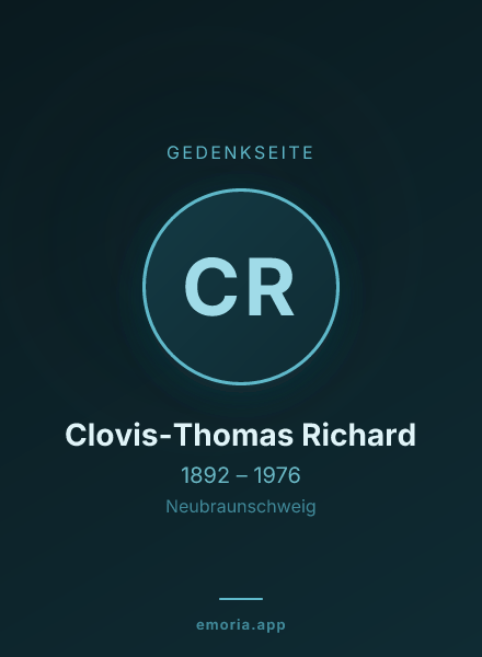 Gedenkportrait von Clovis-Thomas Richard