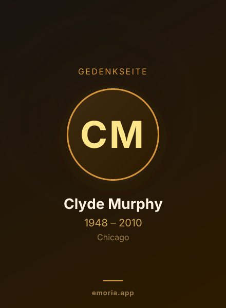 Gedenkportrait von Clyde Murphy