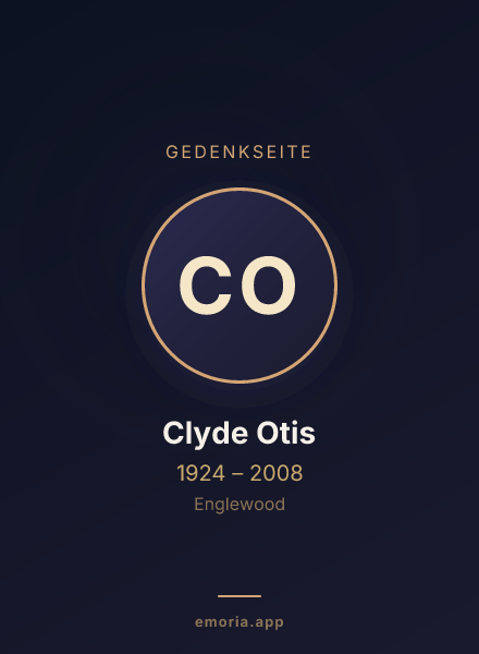 Gedenkportrait von Clyde Otis