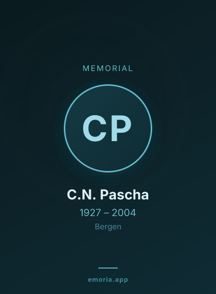 Memorial portrait of C.N. Pascha